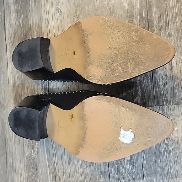 Women's black leather mule - Picture 6 of 6